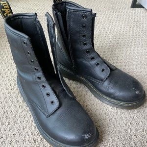 Dr. Martens black smooth combat boots